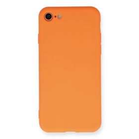 Newface iPhone 7 Nano içi Kadife Silikon - Turuncu Kılıf