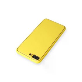 Newface iPhone 7 Plus Coco Deri Silikon Kapak Sarı Kılıf