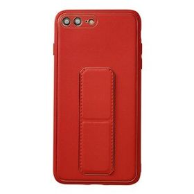 Newface iPhone 7 Plus Coco Deri Standlı Kapak Kırmızı Kılıf