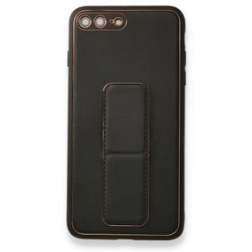Newface iPhone 7 Plus Coco Deri Standlı Kapak Siyah Kılıf