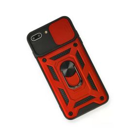 Newface iPhone 7 Plus Pars Lens Yüzüklü Silikon Kırmızı Kılıf