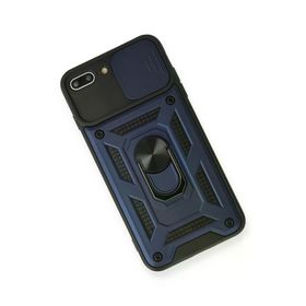 Newface iPhone 7 Plus Pars Lens Yüzüklü Silikon Lacivert Kılıf