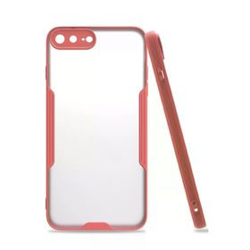 Newface iPhone 7 Plus Platin Silikon Pembe Cep Telefonu Kılıfı