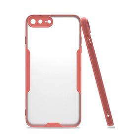 Newface iPhone 7 Plus Platin Silikon Pembe Cep Telefonu Kılıfı