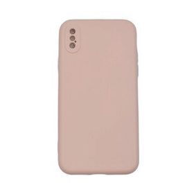 Newface iPhone X Nano İçi Kadife Silikon - Pudra Cep Telefonu Kılıfı