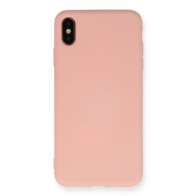 Newface iPhone X Nano İçi Kadife Silikon - Pudra Cep Telefonu Kılıfı