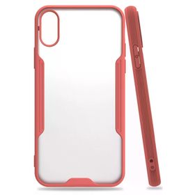 Newface iPhone X Platin Silikon - Pembe Kılıf