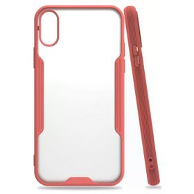 Newface iPhone X Platin Silikon - Pembe Kılıf