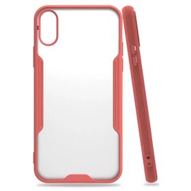Newface iPhone X Platin Silikon - Pembe Kılıf