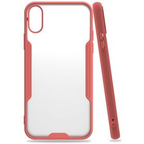 Newface iPhone X Platin Silikon - Pembe Kılıf