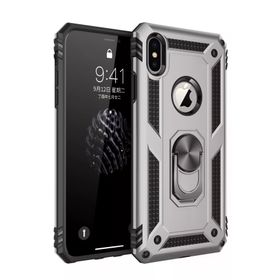 Newface iPhone X Sofya Yüzüklü Silikon Kapak Gümüş Kılıf
