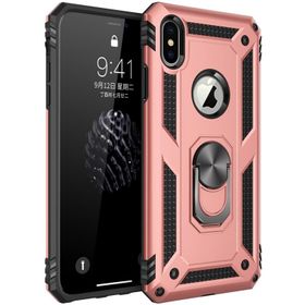 Newface iPhone X Sofya Yüzüklü Silikon Kapak Rose Kılıf