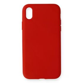 Newface iPhone XR Nano İçi Kadife Silikon - Kırmızı Cep Telefonu Kılıfı