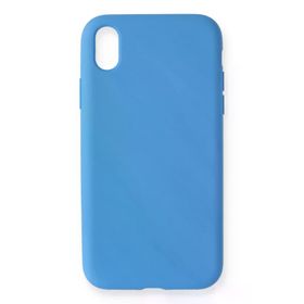 Newface iPhone XR Nano İçi Kadife Silikon - Mavi Cep Telefonu Kılıfı