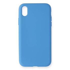 Newface iPhone XR Nano İçi Kadife Silikon - Mavi Cep Telefonu Kılıfı