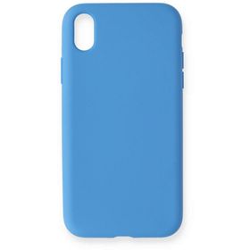 Newface iPhone XR Nano İçi Kadife Silikon - Mavi Cep Telefonu Kılıfı