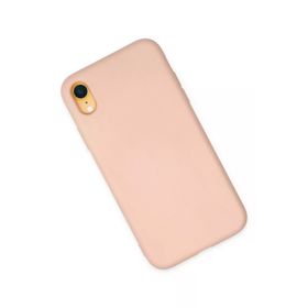 Newface iPhone XR Nano içi Kadife Silikon - Pudra Kılıf
