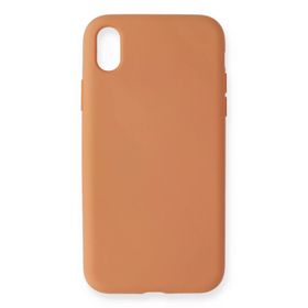 Newface iPhone XR Nano İçi Kadife Silikon - Turuncu Cep Telefonu Kılıfı