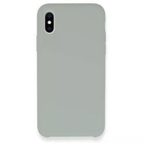 Newface iPhone XS Lansman Legant Silikon - Açık Gri Kılıf