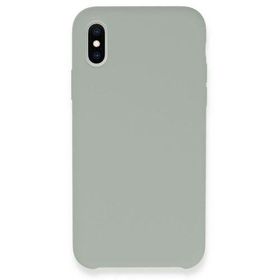 Newface iPhone XS Lansman Legant Silikon - Açık Gri Kılıf