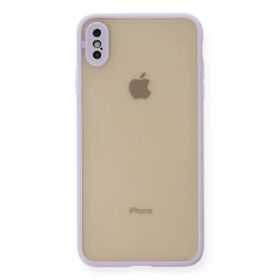 Newface iPhone XS Max Kılıf Montreal Silikon Kapak Mor Cep Telefonu Kılıfı