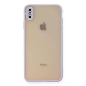 Newface iPhone XS Max Kılıf Montreal Silikon Kapak Mor Cep Telefonu Kılıfı