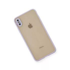 Newface iPhone XS Max Kılıf Montreal Silikon Kapak Mor Cep Telefonu Kılıfı