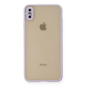 Newface iPhone XS Max Kılıf Montreal Silikon Kapak Mor Cep Telefonu Kılıfı