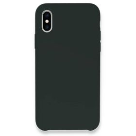 Newface iPhone XS Max Lansman Legant Silikon Koyu Yeşil Cep Telefonu Kılıfı