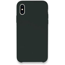 Newface iPhone XS Max Lansman Legant Silikon Koyu Yeşil Cep Telefonu Kılıfı