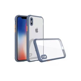 Newface iPhone XS Max Miami Şeffaf Silikon Gri Kılıf