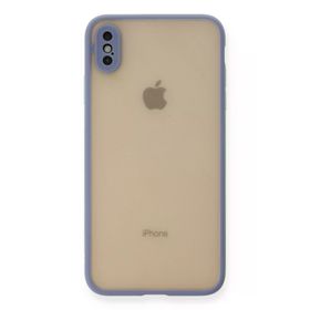 Newface iPhone XS Max Montreal Silikon Kapak Gri Cep Telefonu Kılıfı