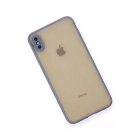 Newface iPhone XS Max Montreal Silikon Kapak Gri Cep Telefonu Kılıfı
