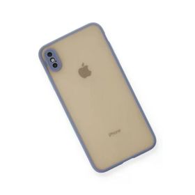 Newface iPhone XS Max Montreal Silikon Kapak Gri Cep Telefonu Kılıfı