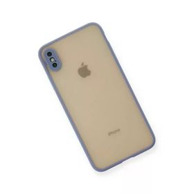 Newface iPhone XS Max Montreal Silikon Kapak Gri Cep Telefonu Kılıfı