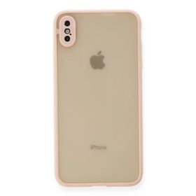 Newface iPhone XS Max Montreal Silikon Kapak Pembe Cep Telefonu Kılıfı
