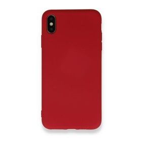 Newface iPhone XS Max Nano İçi Kadife Silikon - Kırmızı Cep Telefonu Kılıfı