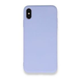 Newface iPhone XS Max Nano İçi Kadife Silikon - Lila Cep Telefonu Kılıfı