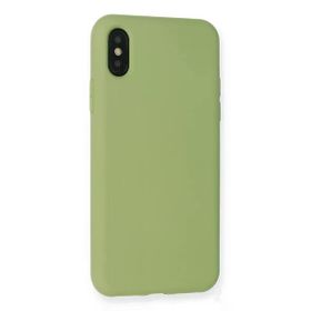 Newface iPhone XS Max Nano içi Kadife Silikon - Yeşil Kılıf