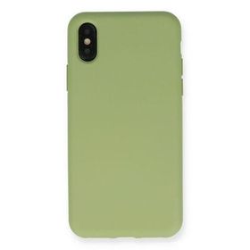 Newface iPhone XS Max Nano içi Kadife Silikon - Yeşil Kılıf