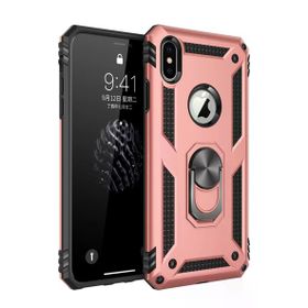 Newface iPhone XS Max Sofya Yüzüklü Silikon Kapak Rose Kılıf