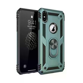 Newface iPhone XS Max Sofya Yüzüklü Silikon Kapak Yeşil Kılıf