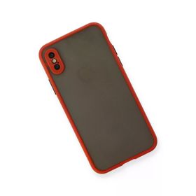Newface iPhone XS Montreal Silikon Kapak - Kırmızı Kılıf