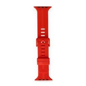 Newface KR408 Apple Watch 38 mm Koyu Yeşil Çizgili Silikon Kordon
