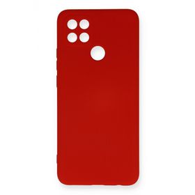 Newface Oppo A15 Nano İçi Kadife Silikon Kırmızı Cep Telefonu Kılıfı