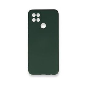 Newface Oppo A15 Nano İçi Kadife Silikon Koyu Yeşil Cep Telefonu Kılıfı