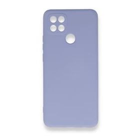 Newface Oppo A15 Nano İçi Kadife Silikon Lila Cep Telefonu Kılıfı