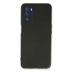 Newface Oppo A16 Nano İçi Kadife Silikon Siyah Cep Telefonu Kılıfı