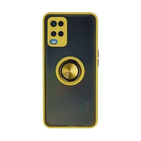Newface Oppo A54 4G Montreal Yüzüklü Silikon Kapak - Sarı Kılıf