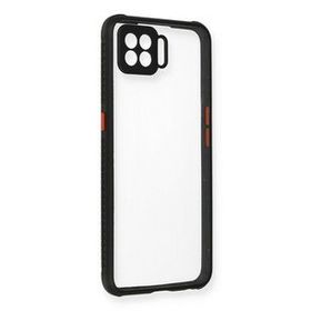 Newface Oppo A73 Miami Şeffaf Silikon Siyah Cep Telefonu Kılıfı